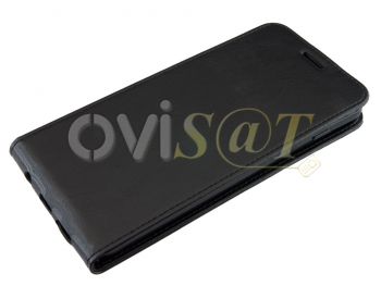 Funda negra vertical de piel sintética con soporte interno para Samsung Galaxy S10 Plus, G975F